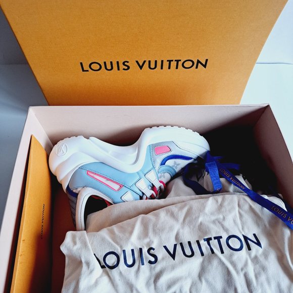 Louis Vuitton Women's Multicolor Light Blue LV Archlight Sneakers Size 36 / 6 - Picture 16 of 16